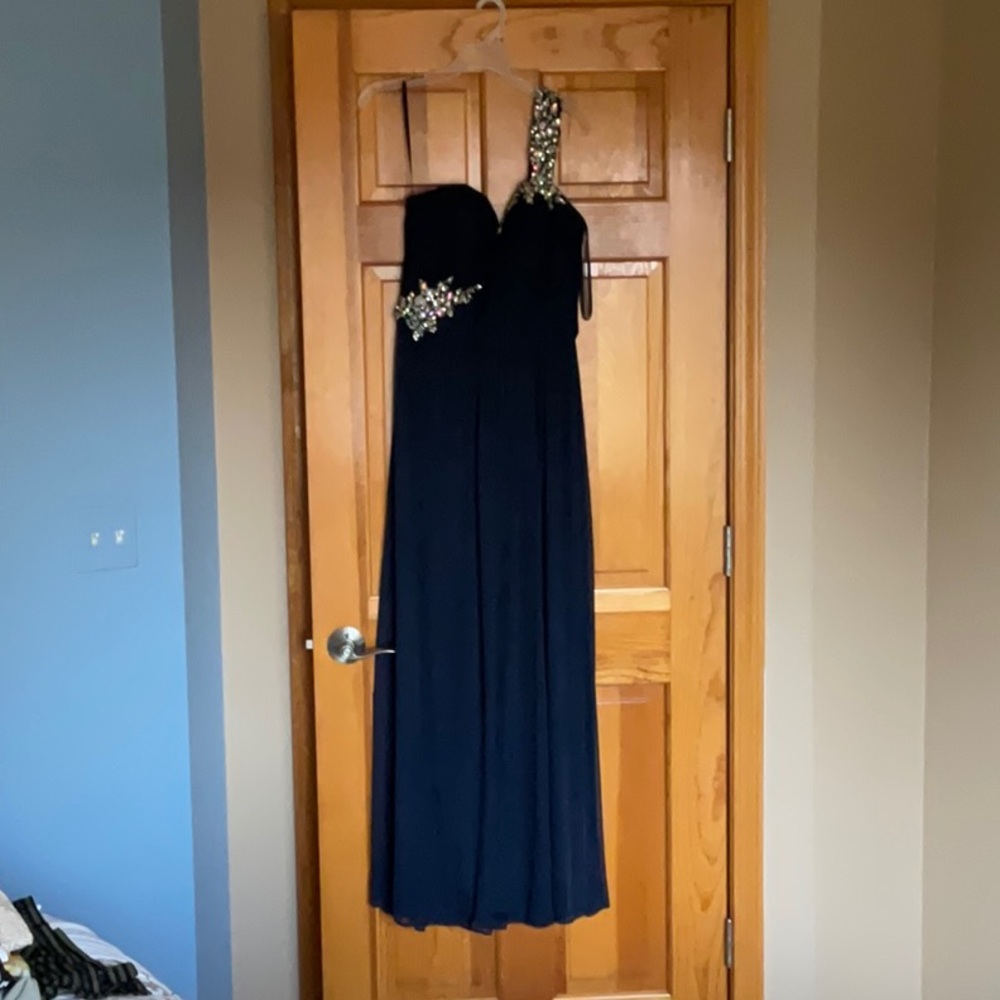 Navy blue homecoming dress